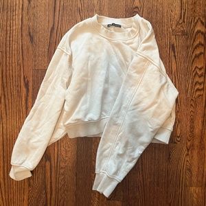 Zara Cropped Crew Neck
